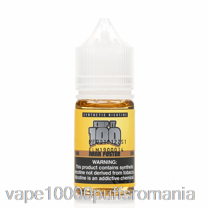 Vape Romania Nana Foster Salts - Keep It 100 - 30ml 30mg